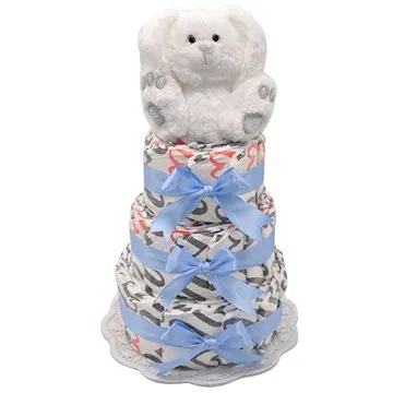 Třípatrový plenkový dort Králíček modrý (8435509201177)