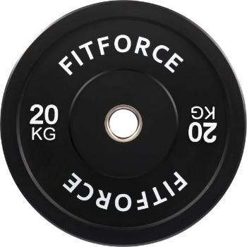 Fitforce PLRO 20 KG x 50 MM Súlyzótárcsa, fekete, méret 20 KG