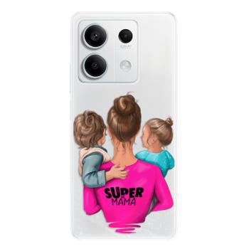 Odolné silikonové pouzdro iSaprio - Super Mama - Boy and Girl - Xiaomi Redmi Note 13 5G