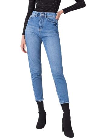 Modré skinny s vysokým pasem vel. 25