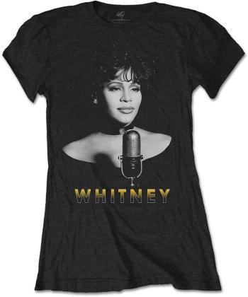 Whitney Houston Tričko Black & White Photo Womens Black M