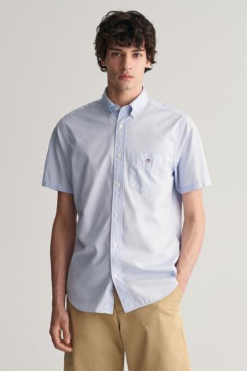 KOŠILE GANT REG POPLIN SS SHIRT LIGHT BLUE