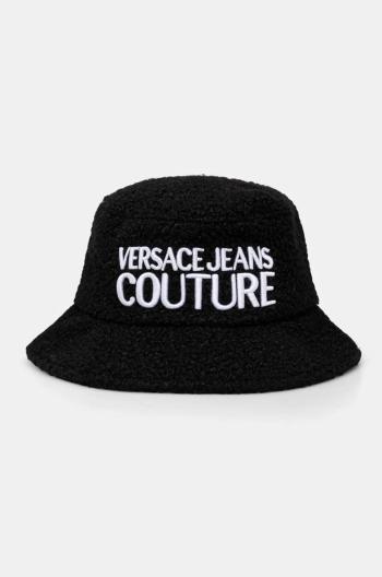 Klobouk z vlněné směsi Versace Jeans Couture černá barva, 77GAZK07 ZSB12