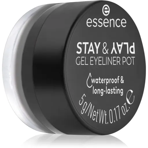 essence STAY & PLAY oční linky odstín 01 Black 5 g