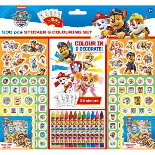 TLAPKOVÁ PATROLA 500KS TLAPKOVÁ PATROLA Samolepkový set, mix, velikost