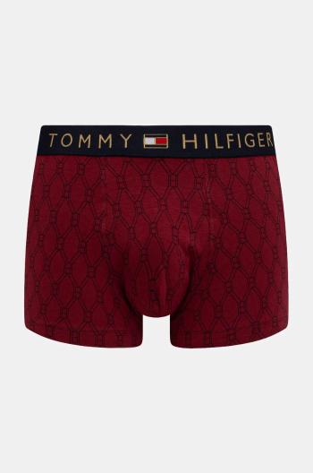 Boxerky Tommy Hilfiger pánské, vínová barva