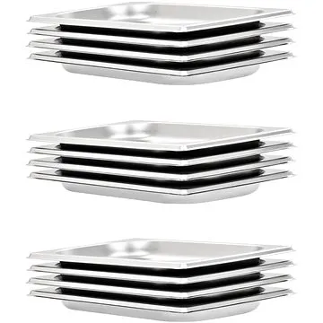 Gastronádoby 12 ks GN 1/4 20 mm nerezová ocel