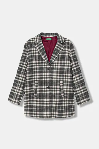 Dětský kabát s příměsí vlny United Colors of Benetton