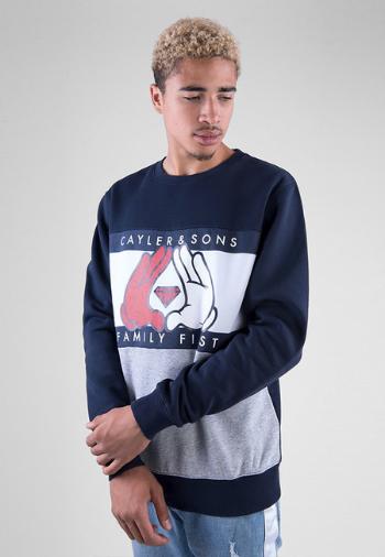 Cayler & Sons C&S WL First Crewneck navy/heather grey - 2XL