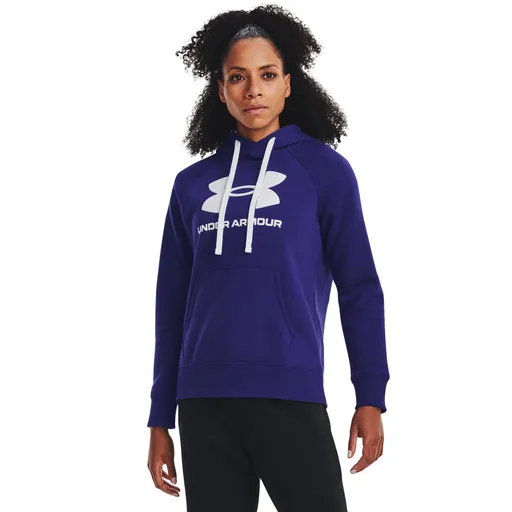 Under Armour Rival Fleece Logo Hoodie-BLU M