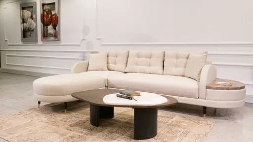 Rohová rozkládací pohovka Milano Corner - Cream