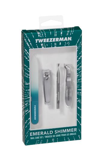 Tweezerman Nail Care Set Emerald Shimmer, limitovaná sada na manikúru