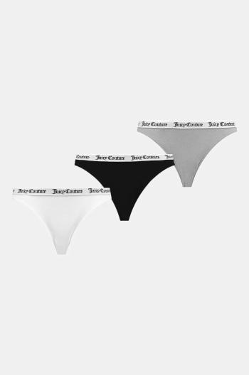 Kalhotky Juicy Couture DIDDY BRIEF 3PK 3-pack šedá barva, JCLBR224572