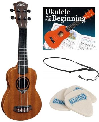 LAG TKU110S SET Natural Satin Szoprán ukulele