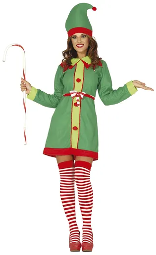 Guirca Dámský Kostým - Vánoční Elfka Velikost - dospělý: L