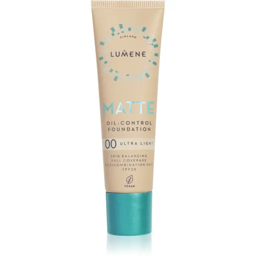 Lumene Matte Oil-Control matující make-up SPF 20 odstín 00 Ultra Light 30 ml