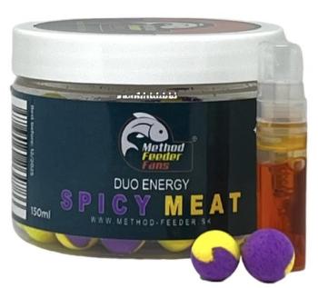 Method feeder fans pop up duo energy 12 mm 150 ml + sprej esence 2 ml - spice meat