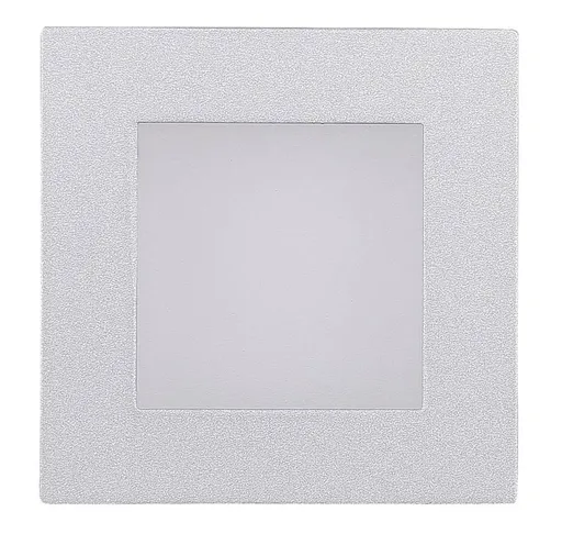 Čtvercové schodišťové svítidlo stříbrné oceli G4 MS-09