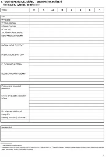 Tiskopis Deník zdvihacího zařízení A4 40 listů OPTYS