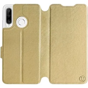 Flipové pouzdro na mobil Huawei P30 Lite v provedení  Gold