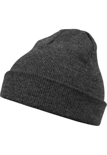 Urban Classics Beanie Basic Flap h.charcoal - UNI