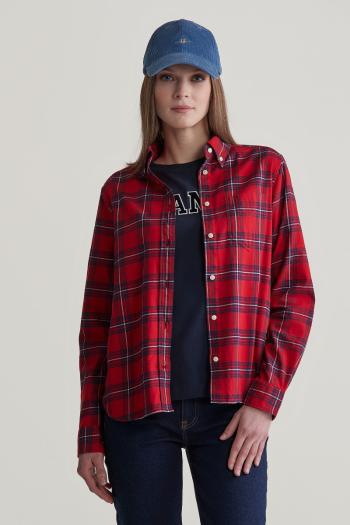 KOŠILE GANT REG CHECKED LT FLANNEL SHIRT RUBY RED