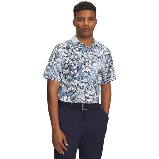 Under Armour DRIVE CHILL POLO Pánské polo triko, světle modrá, velikost