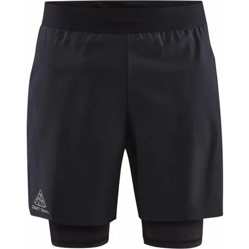 Craft PRO TRAIL 2IN1 SHORTS M Pánské běžecké šortky, černá, velikost XXL