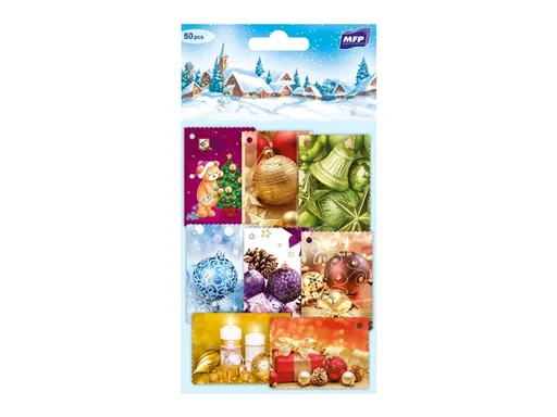 jmenovky na dárky vánoční 50ks 1240505 - MFP Paper