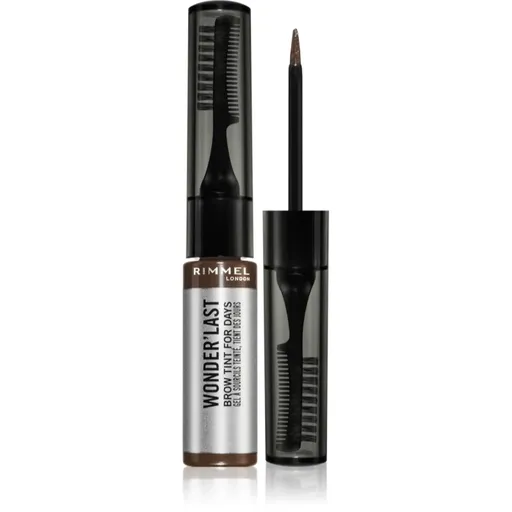 Rimmel Wonder'Last semipermanentní gelová barva na obočí odstín 003 Medium Brown 4.5 ml