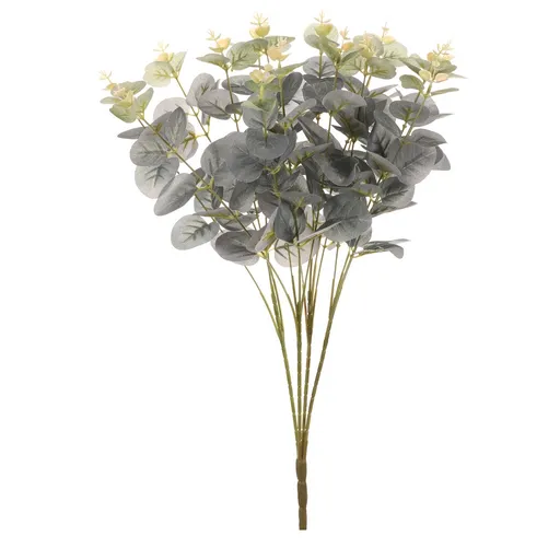 Eukalyptus umělý v trsu, barva zelená, 30 x 47 cm