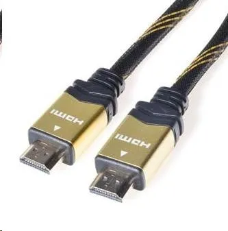 PREMIUMCORD Gold HDMI High Speed + Ethernet kabel (v1.4), opletený, zlacené konektory, 1, 5m