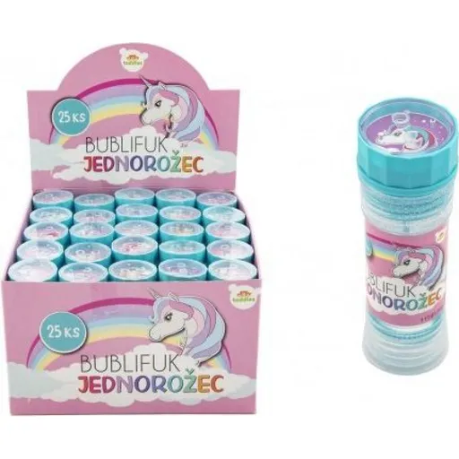 Bublifuk 50ml jednorožec 11 cm