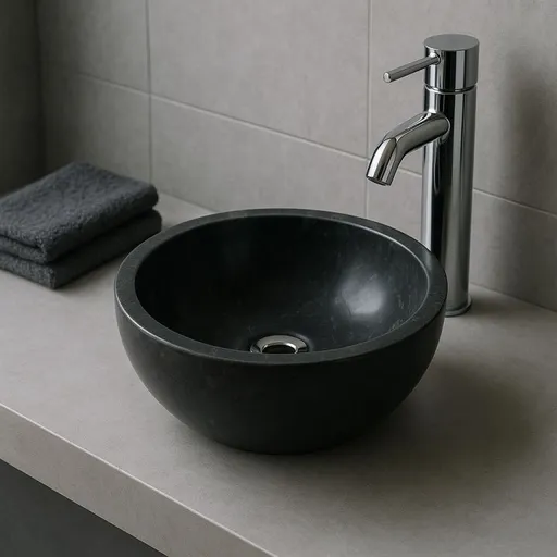 Unikátní umyvadlo na desku mramor 40 cm