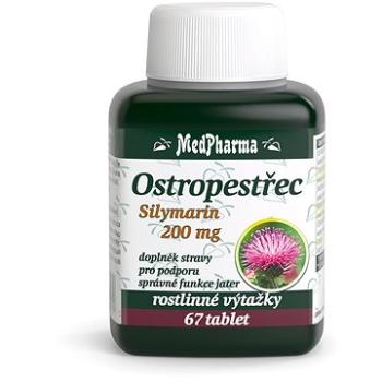 MedPharma Ostropestřec (Silymarin 200 mg) - 67 tbl. (8594045475579)