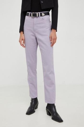 Džíny Wrangler Mom Purple Rock dámské, high waist