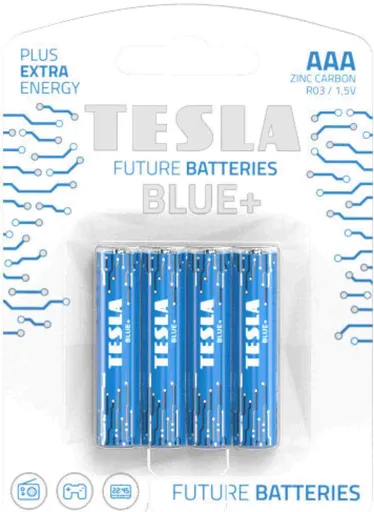 TESLA BATTERIES AAA BLUE+ (R03 / BLISTER FOIL 4 PCS)