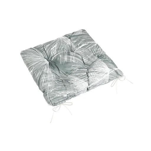 Bellatex Sedák Adéla prošívaný Chmýří šedá, bílá, 40 x 40 cm