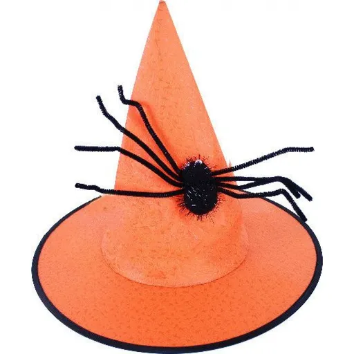 Rappa Klobouk čarodějnice Halloween s pavoukem