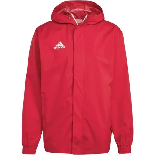 adidas ENTRADA 22 ALL WEATHER JACKET Pánská fotbalová bunda, červená, velikost