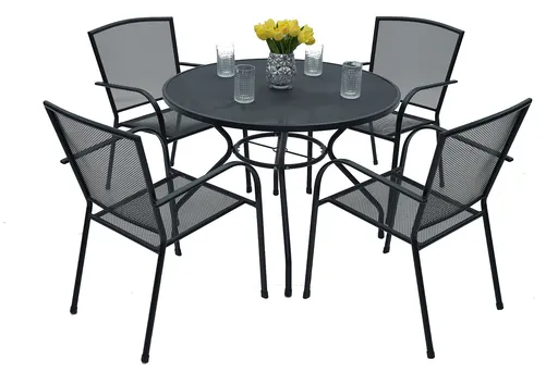 DEOKORK Zahradní kovová sestava TAMPA 1+4