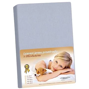 BELLATEX s.r.o. KL8:Jersey s elastanem prostěradlo 100×200 342 sv.šedá (8215)