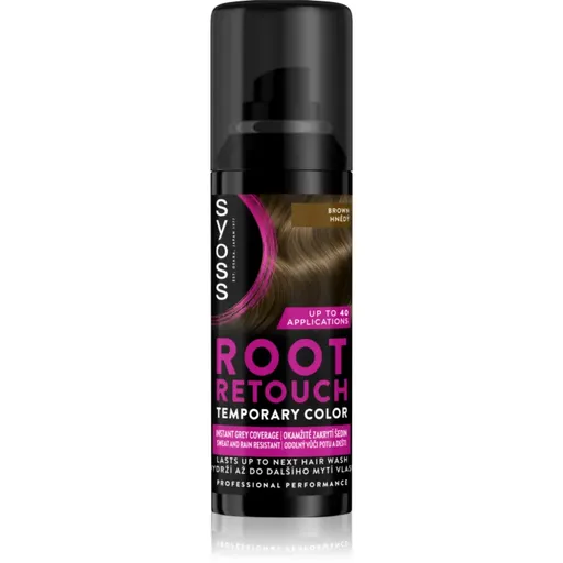 Syoss Root Retoucher tónovací barva na odrosty ve spreji odstín Brown 120 ml