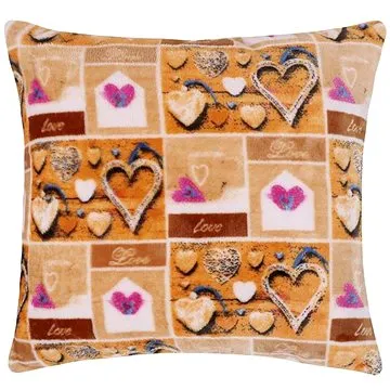 Bellatex MIKRO vzorovaný - 40 × 40 cm - srdce (4732)