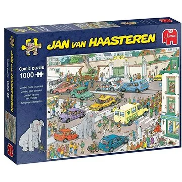Jumbo Puzzle Jumbo jde nakupovat 1000 dílků (8710126200285)