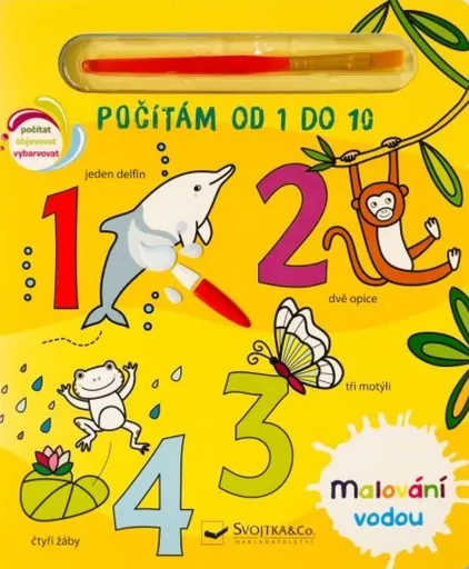 Malování vodou - Počítám od 1 do 10