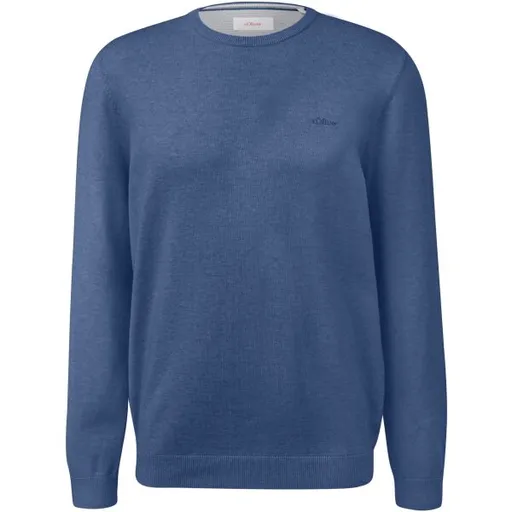 s.Oliver KNITTED PULLOVER NOOS Pletený svetr, modrá, velikost