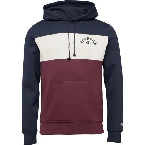 Champion HOODED Pánská mikina, vínová, velikost