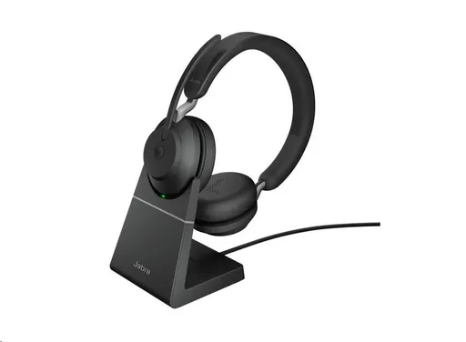 Jabra náhlavní souprava se stojánkem Evolve2 65, Link 380a MS, stereo, černá
