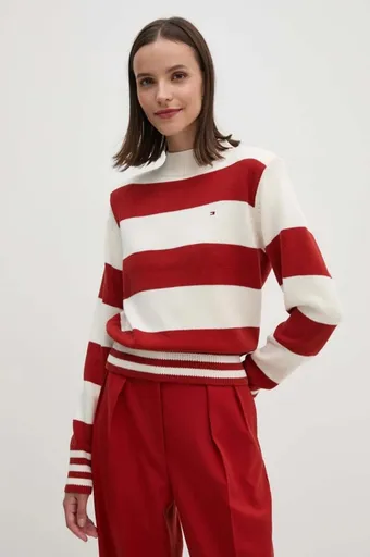 Tommy Hilfiger dámský pruhovaný svetr WW0WW42155 XS